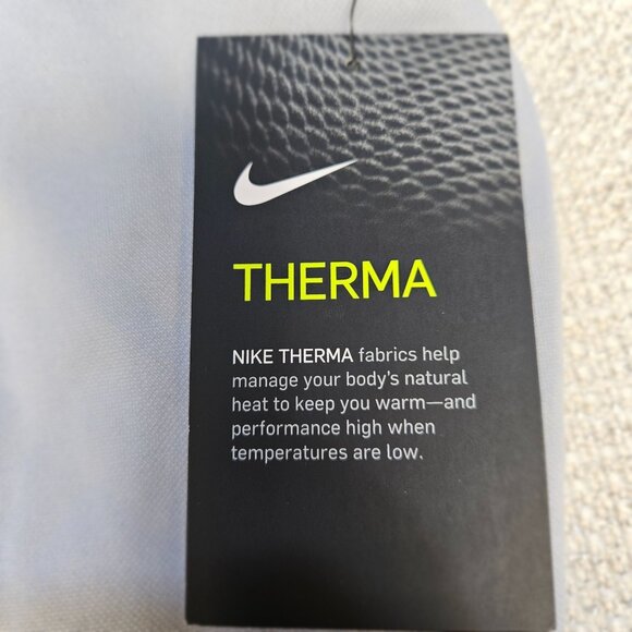 Mens Nike Golf Therma Fit Half-Zip Pullover Shirt Large Gray Lightweight Warm - Picture 7 of 14